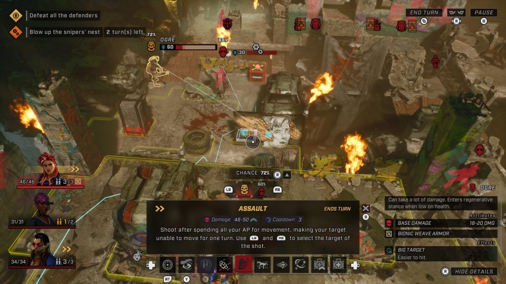 Showgunners posiada prosty, ale bardzo udany turowy combat